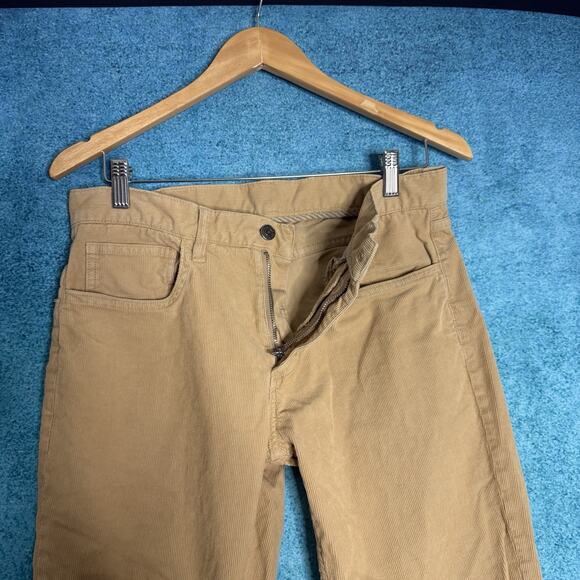 Brooks Brothers Pants Mens 32x32 Tan Light Brown Corduroy Stretch Red Fleece - Picture 11 of 16